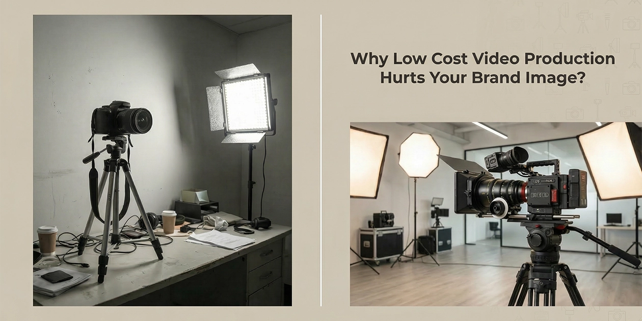 Low cost video production can weaken brand image and reduce audience trust over time