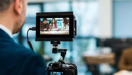 Corporate video production services in Trichy for business profiles, training videos, promotional presentations